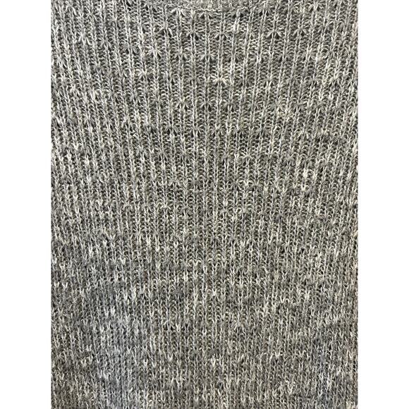 Hollister long sleeve  gray lace sweater pullover top open knit women's small - Picture 3 of 6
